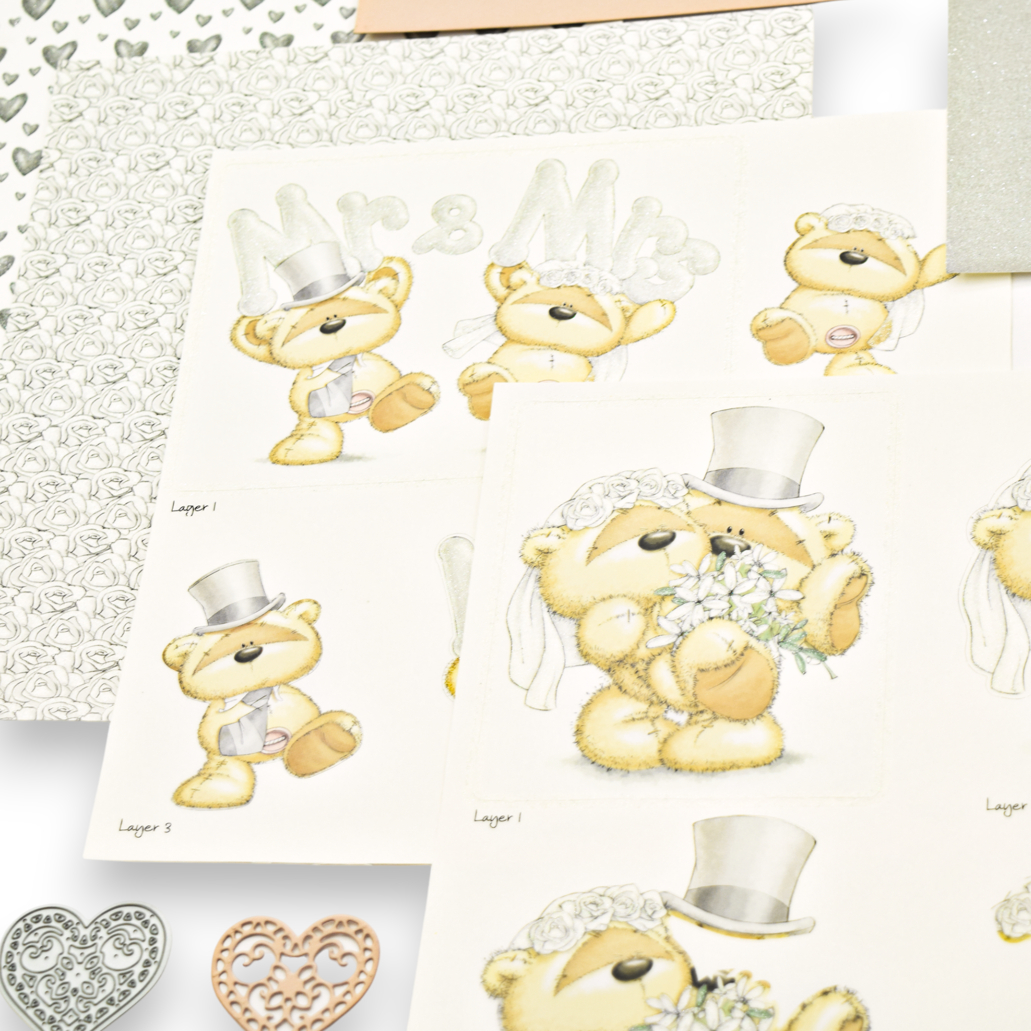 Wedding - Decoupage Pack + Die set